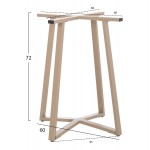 ΒΑΣΗ ΤΡΑΠΕΖΙΟΥ ΧΙΑΣΤΙ HM470 25 ΜΕΤΑΛΛΙΚΗ ΣΕ ΚΑΠΟΥΤΣΙΝΟ 60x60x72Yεκ c502343