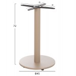 ΒΑΣΗ ΤΡΑΠΕΖΙΟΥ ΑΛΟΥΜΙΝΙΟΥ ΣΤΡΟΓΓΥΛΗ ΚΑΠΟΥΤΣΙΝΟ HM476 25 ΣΤΑΥΡΟΣ 48Χ48εκ Φ45Χ72Υεκ c502345