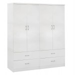 ΝΤΟΥΛΑΠΑ 4ΦΥΛΛΗ REINA ME 4 ΣΥΡΤΑΡΙΑ HM21258 ΜΕΛΑΜΙΝΗ ΣΕ ΛΕΥΚΟ 160x42 5x180 5Υεκ c502349