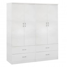 ΝΤΟΥΛΑΠΑ 4ΦΥΛΛΗ REINA ME 4 ΣΥΡΤΑΡΙΑ HM21258 ΜΕΛΑΜΙΝΗ ΣΕ ΛΕΥΚΟ 160x42 5x180 5Υεκ c502349