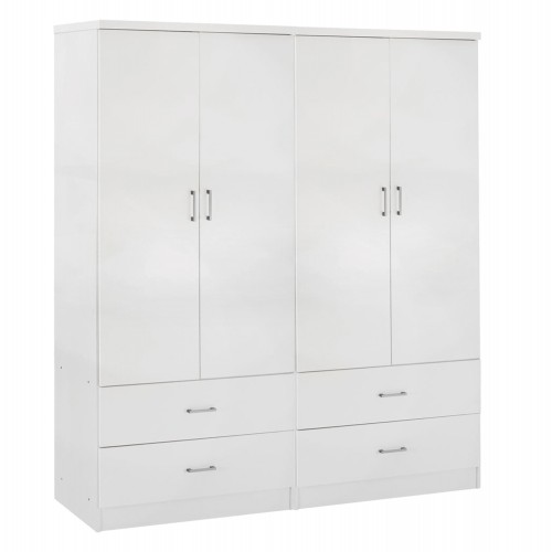 ΝΤΟΥΛΑΠΑ 4ΦΥΛΛΗ REINA ME 4 ΣΥΡΤΑΡΙΑ HM21258 ΜΕΛΑΜΙΝΗ ΣΕ ΛΕΥΚΟ 160x42 5x180 5Υεκ c502349