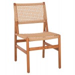 ΚΑΡΕΚΛΑ ΤΡΑΠΕΖΑΡΙΑΣ DINIZ HM6554 ΞΥΛΟ TEAK ΦΥΣΙΚΟ--ΣΥΝΘ ΣΧΟΙΝΙ 48x60x84Υεκ c502355