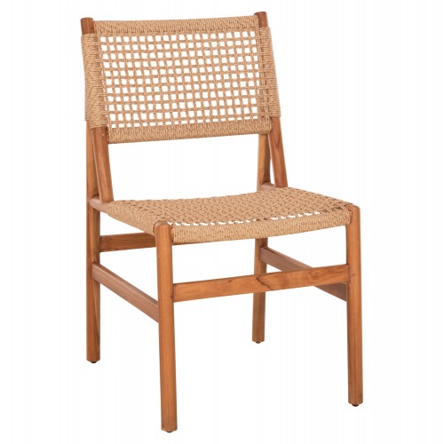 ΚΑΡΕΚΛΑ ΤΡΑΠΕΖΑΡΙΑΣ DINIZ HM6554 ΞΥΛΟ TEAK ΦΥΣΙΚΟ--ΣΥΝΘ ΣΧΟΙΝΙ 48x60x84Υεκ c502355