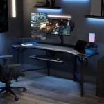 Gaming Γραφείο - Eureka Ergonomic ERK-AED-E70B-V4 180x60x75εκ c502367