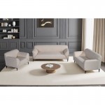 VICTORIA Set Σαλόνι-Καθιστικό Πολυθρόνα-2Θέσιος-3Θέσιος Ύφασμα Μπεζ c502481