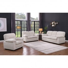 VEGAS Set Σαλόνι - Καθιστικό Πολυθρόνα-2Θέσιος-3Θέσιος Ύφασμα Κοτλέ Μπεζ c502482