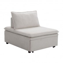 FRANNIE Πολυθρόνα Καρέκλα - Κρεβάτι Σαλονιού-Καθιστικού Ύφασμα Μπεζ c502490