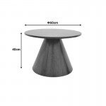 Τραπέζι σαλονιού Donda pakoworld mdf σε sonoma απόχρωση Φ60x40εκ c502528