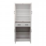 Βιτρίνα-ντουλάπα Nisso pakoworld σε λευκή απόχρωση 80x40x183 5εκ c502531