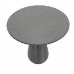 Tραπέζι Donda pakoworld mdf μαύρο Φ100x76εκ c502547