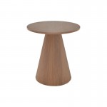 Βοηθητικό τραπέζι Donda pakoworld mdf καρυδί Φ45x50εκ c502548