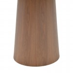 Tραπέζι Donda pakoworld mdf καρυδί Φ100x76εκ c502549