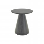 Βοηθητικό τραπέζι Donda pakoworld mdf μαύρο Φ45x50εκ c502551