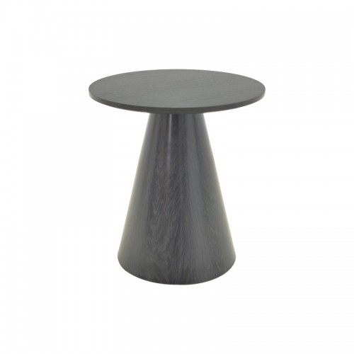 Βοηθητικό τραπέζι Donda pakoworld mdf μαύρο Φ45x50εκ c502551