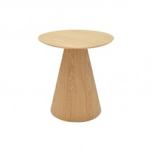 Βοηθητικό τραπέζι Donda pakoworld mdf sonoma Φ45x50εκ c502552