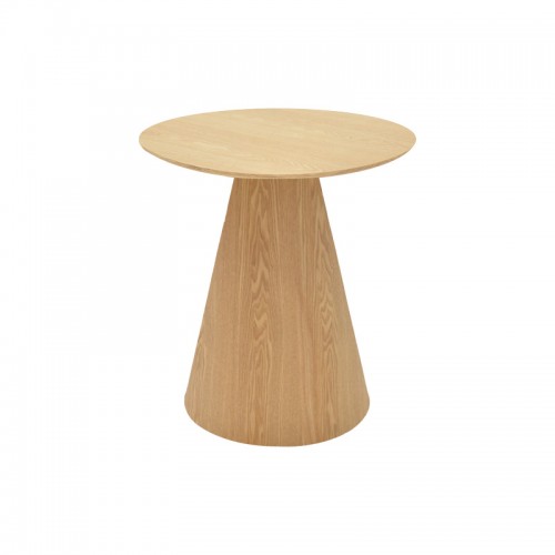 Βοηθητικό τραπέζι Donda pakoworld mdf sonoma Φ45x50εκ c502552