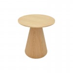 Βοηθητικό τραπέζι Donda pakoworld mdf sonoma Φ45x50εκ c502552