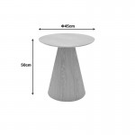 Βοηθητικό τραπέζι Donda pakoworld mdf sonoma Φ45x50εκ c502552