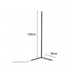 Φωτιστικό δαπέδου Nanek pakoworld led μέταλλο μαύρο 30x30x120εκ c502567