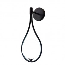 Φωτιστικό τοίχου-απλίκα Teary pakoworld G9 μέταλλο μαύρο-λευκο 16x12x37εκ c502569