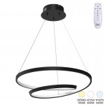 Φωτιστικό οροφής Rexon pakoworld led μέταλλο μαύρο Φ49x12εκ c502571