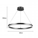 Φωτιστικό οροφής Nebrian pakoworld led μέταλλο χρυσό Φ60x15εκ c502577