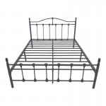 Κρεβάτι Wotso pakoworld μεταλλικό σε μαύρη απόχρωση 150x200εκ c502591
