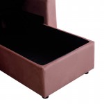 Γωνιακός αναστρέψιμος καναπές κρεβάτι Kamore pakoworld με αποθηκευτικό χώρο σάπιο μήλο βελούδο 223x146x85εκ c502612