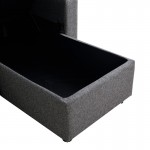 Γωνιακός αναστρέψιμος καναπές κρεβάτι Kamore pakoworld με αποθηκευτικό χώρο ανθρακί ύφασμα 223x146x85εκ c502613