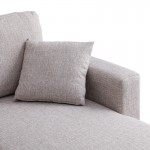 Γωνιακός αναστρέψιμος καναπές κρεβάτι Kamore pakoworld με αποθηκευτικό χώρο μπεζ ύφασμα 223x146x85εκ c502614