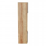 Ντουλάπα κουζίνας Rowan pakoworld σε oak-ανθρακί απόχρωση 60x42x182εκ c502629