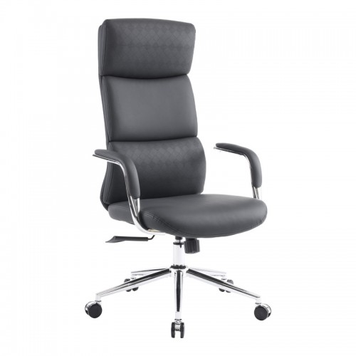 Καρέκλα γραφείου διευθυντή Bendona pakoworld pu σε μαύρη απόχρωση 71x78x119-127εκ c502632