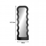 Καθρέπτης Spejo Inart μαύρο PP 50x2 8x147 5εκ c502642