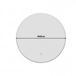 Καθρέπτης Led Lucox Inart pp-αλουμίνιο Φ60x3εκ c502643