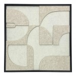 Πίνακας με πλαίσιο Jeire Inart λευκό 62x2 5x62εκ c502650