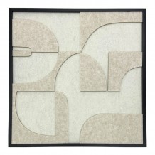 Πίνακας με πλαίσιο Jeire Inart λευκό 62x2 5x62εκ c502650