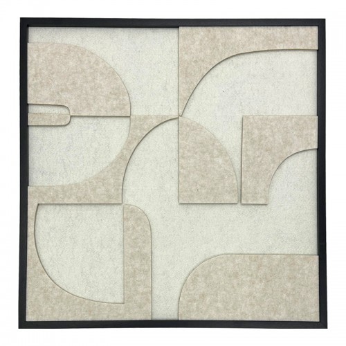 Πίνακας με πλαίσιο Jeire Inart λευκό 62x2 5x62εκ c502650