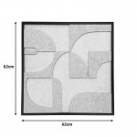 Πίνακας με πλαίσιο Jeire Inart λευκό 62x2 5x62εκ c502650