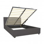 Κρεβάτι Molito pakoworld ύφασμα σε ανθρακί απόχρωση με αποθηκευτικό χώρο120x200εκ c502657