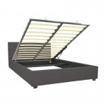 Κρεβάτι Molito pakoworld ύφασμα σε ανθρακί απόχρωση με αποθηκευτικό χώρο160x200εκ c502661