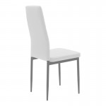 Τραπεζαρία Balou-Parker pakoworld σετ 5τεμ λευκό Φ120x73εκ c502665