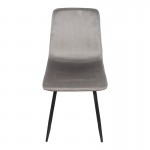 Τραπεζαρία Balou-Grato pakoworld σετ 5τεμ μαύρο-γκρι Φ120x73εκ c502668