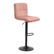 Σκαμπό μπαρ Remina pakoworld πτυσσόμενο σάπιο μήλο βελούδο-βάση μαύρο μέταλλο 44x44x112εκ SET 2τμχ c502672