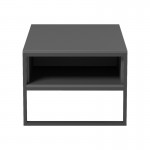 Τραπέζι σαλονιού Bendon pakoworld σε ανθρακί-μαύρη απόχρωση 100x60x44 5εκ c502698