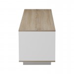 Έπιπλο τηλεόρασης Winey pakoworld σε sonoma-λευκή απόχρωση 180x44 5x44 5εκ c502706