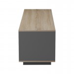 Έπιπλο τηλεόρασης Winey pakoworld σε sonoma-ανθρακί απόχρωση 180x44 5x44 5εκ c502709