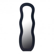 Καθρέπτης Glinde Inart βελούδο σε μαύρη απόχρωση 50x3 3x150εκ c502711