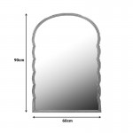 Καθρέπτης Megike Inart μέταλλο σε χρυσή απόχρωση 60x2x90εκ c502714