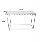 Κονσόλα Benda Inart μέταλλο σε χρυσή απόχρωση 100x30x80εκ c502728