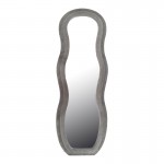 Καθρέπτης Glinde Inart βελούδο σε γκρι απόχρωση 50x3 3x150εκ c502736